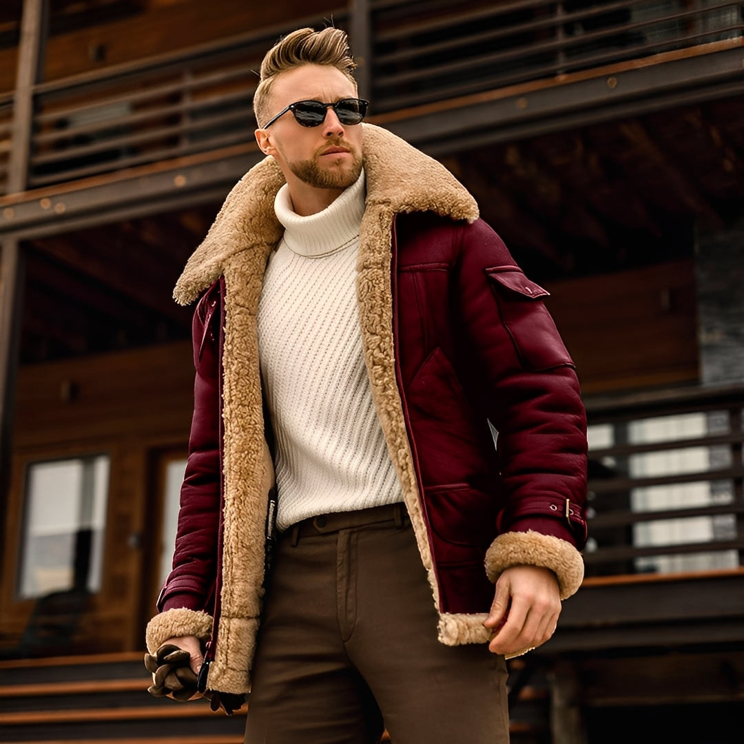 Jarod - Élégante veste d'hiver avec polaire pour hommes