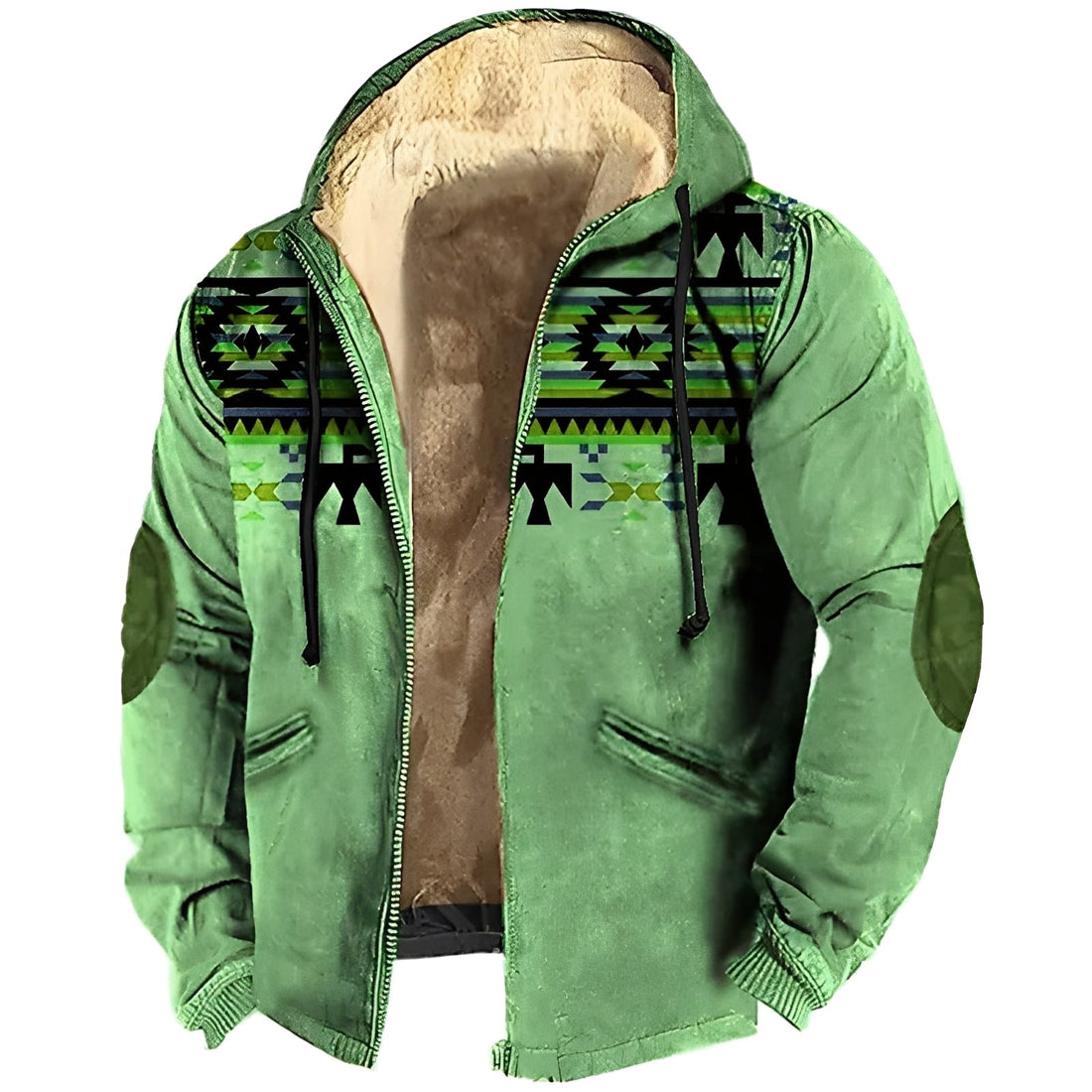 Terrance - Veste à capuche style tribal pour hommes