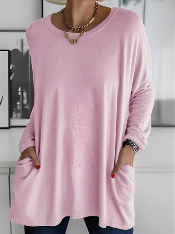 Leola - Pull décontracté avec poches pour femmes