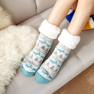 Clarice - Élégantes chaussettes de Noël mi-longues pour femmes