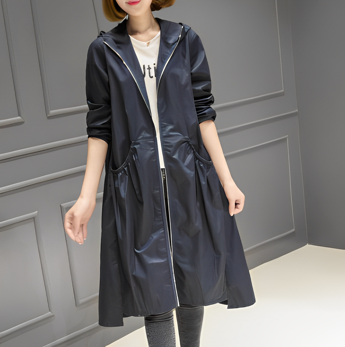 Margarette - Manteau de pluie élégant avec capuche pour femmes