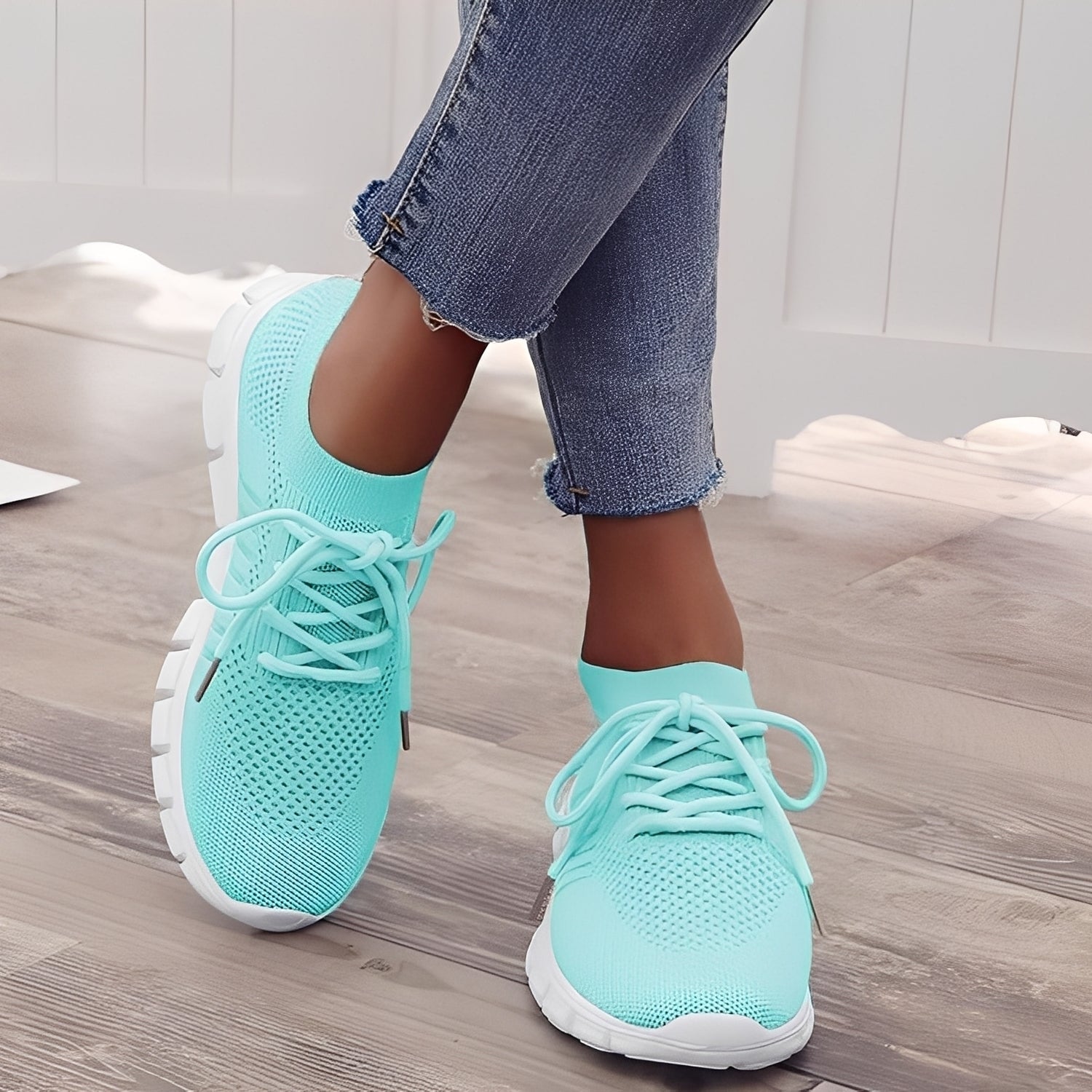Caroline - Chaussures décontractées en maille tissée pour femmes