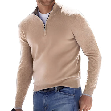 Fredric - Pull décontracté avec fermeture éclair pour hommes