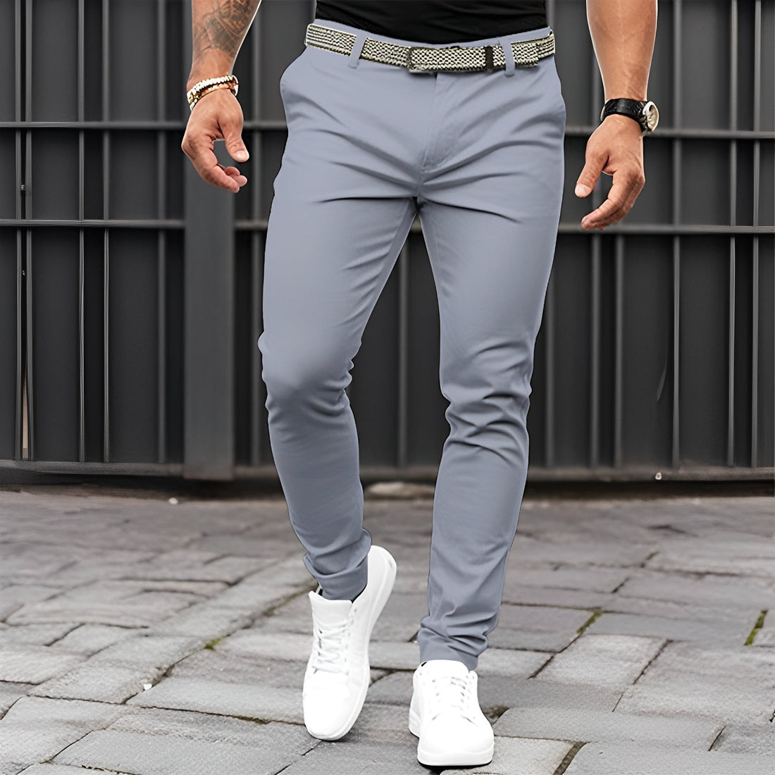 Jaron - Pantalon slim-fit élégant et décontracté pour hommes