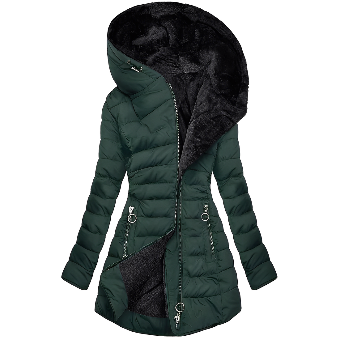 Jasmine - Moderne veste d'hiver avec capuche pour femmes
