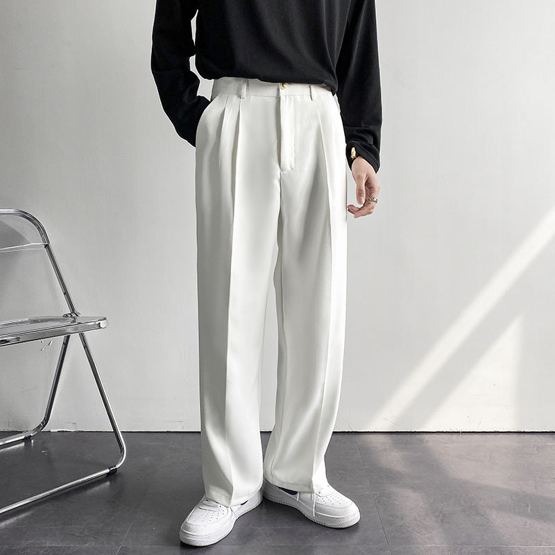 Caleb - Pantalon élégant, ample et droit pour hommes