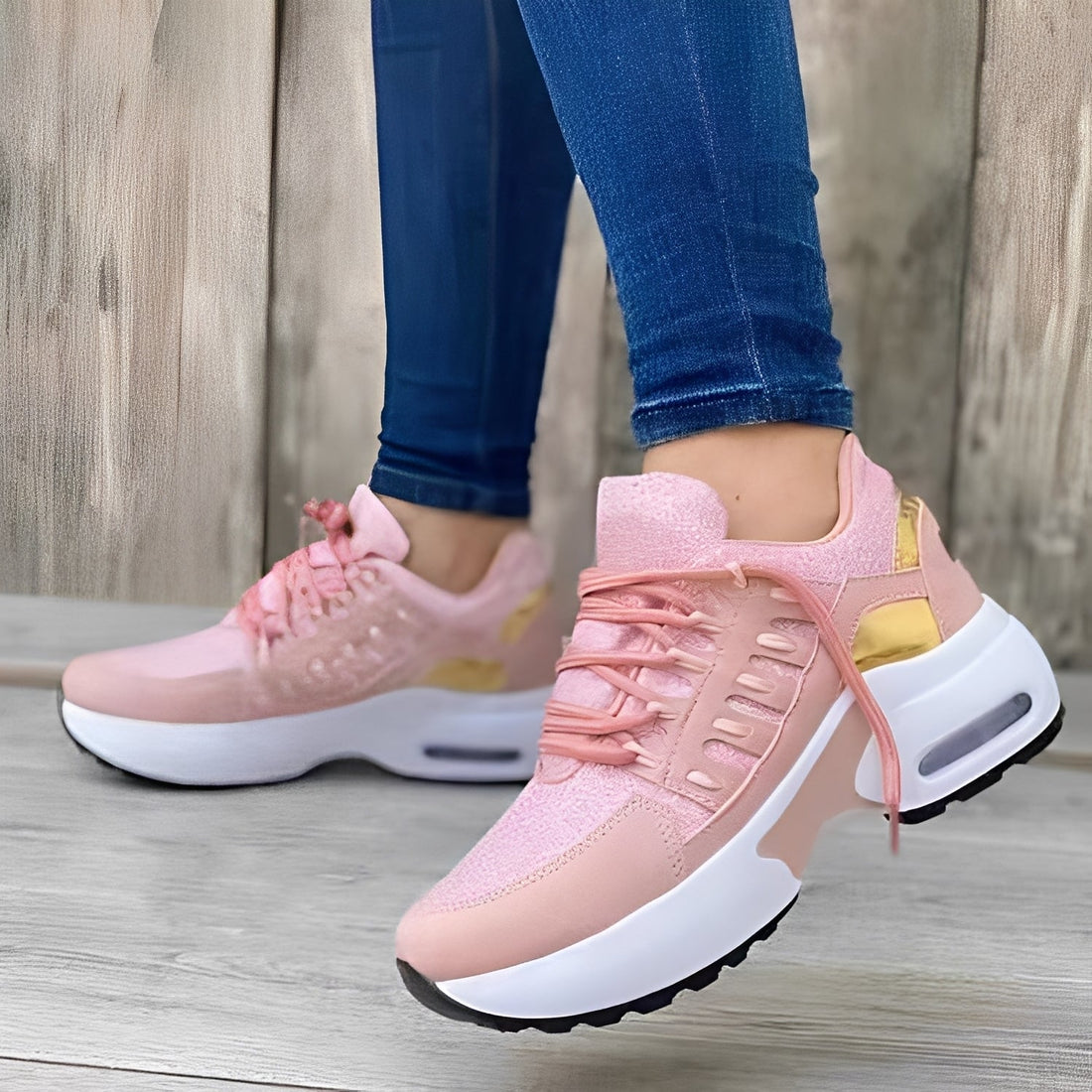 Evaline - Baskets en mesh décontractées pour femmes