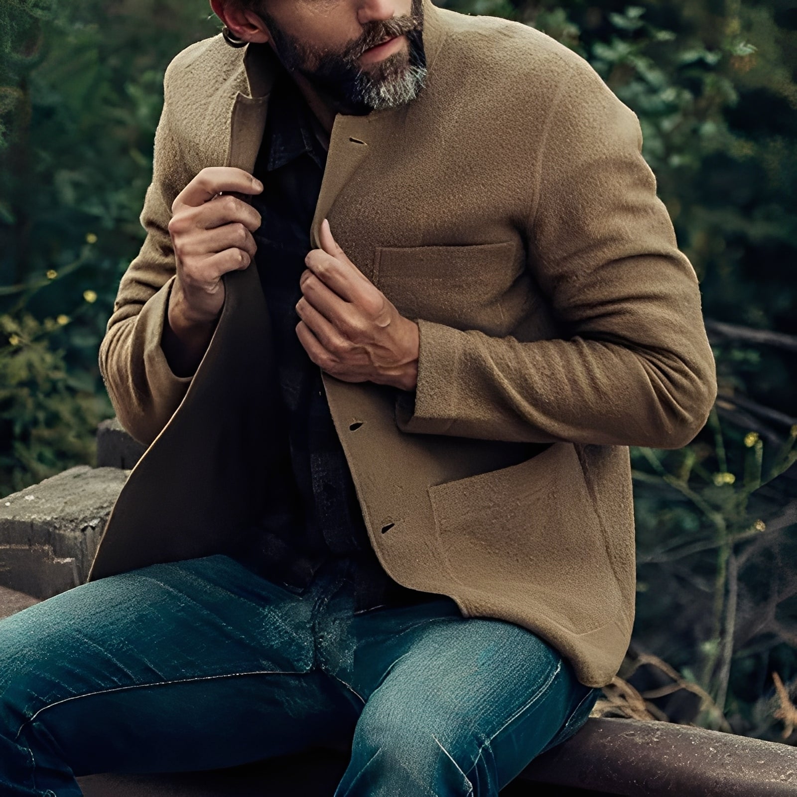 Santiago - Veste classique avec poches pour hommes