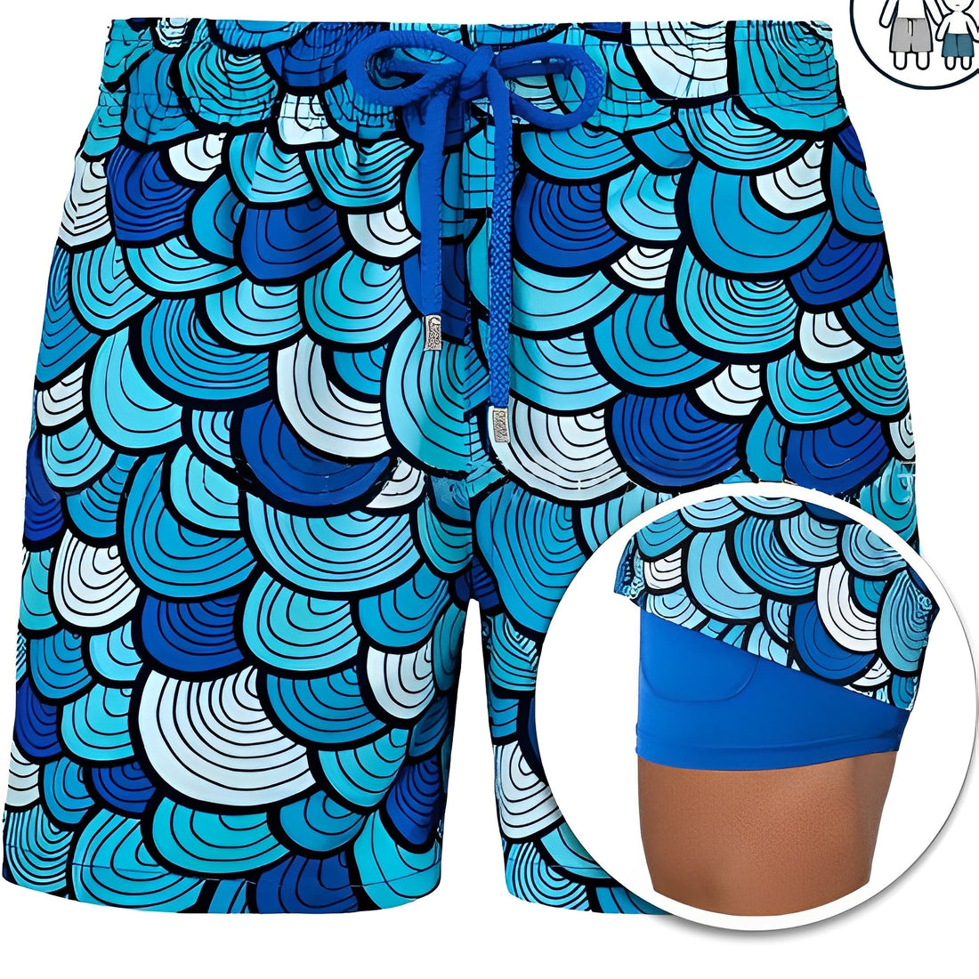 Edric - Shorts de bain imprimés élégants pour hommes