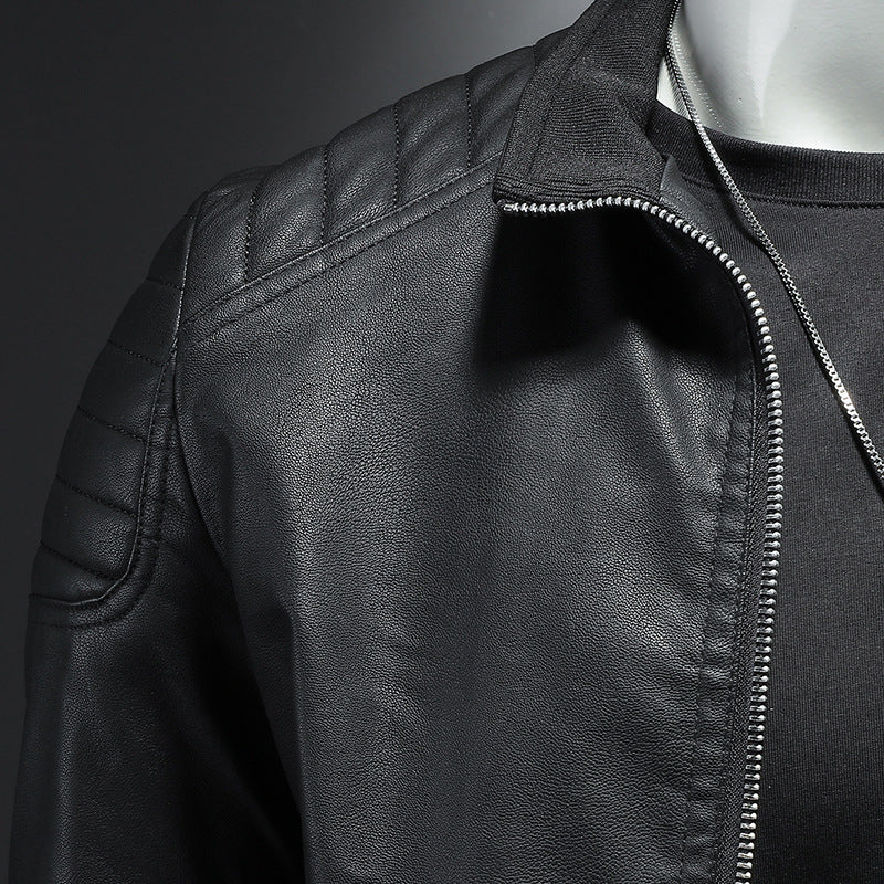 Wendell - Veste en cuir ajustée et élégante pour hommes