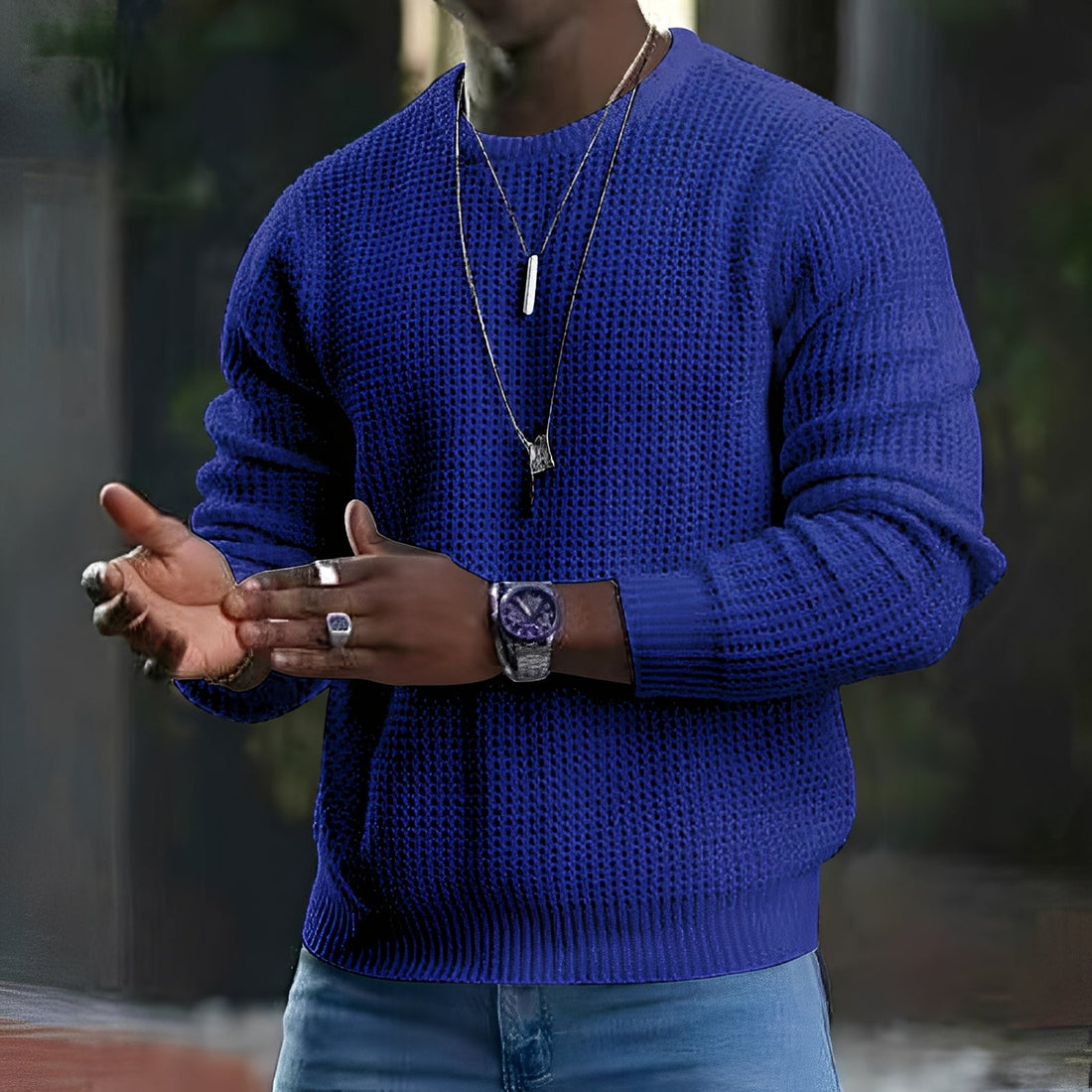Luke - Pull long à manches pour hommes