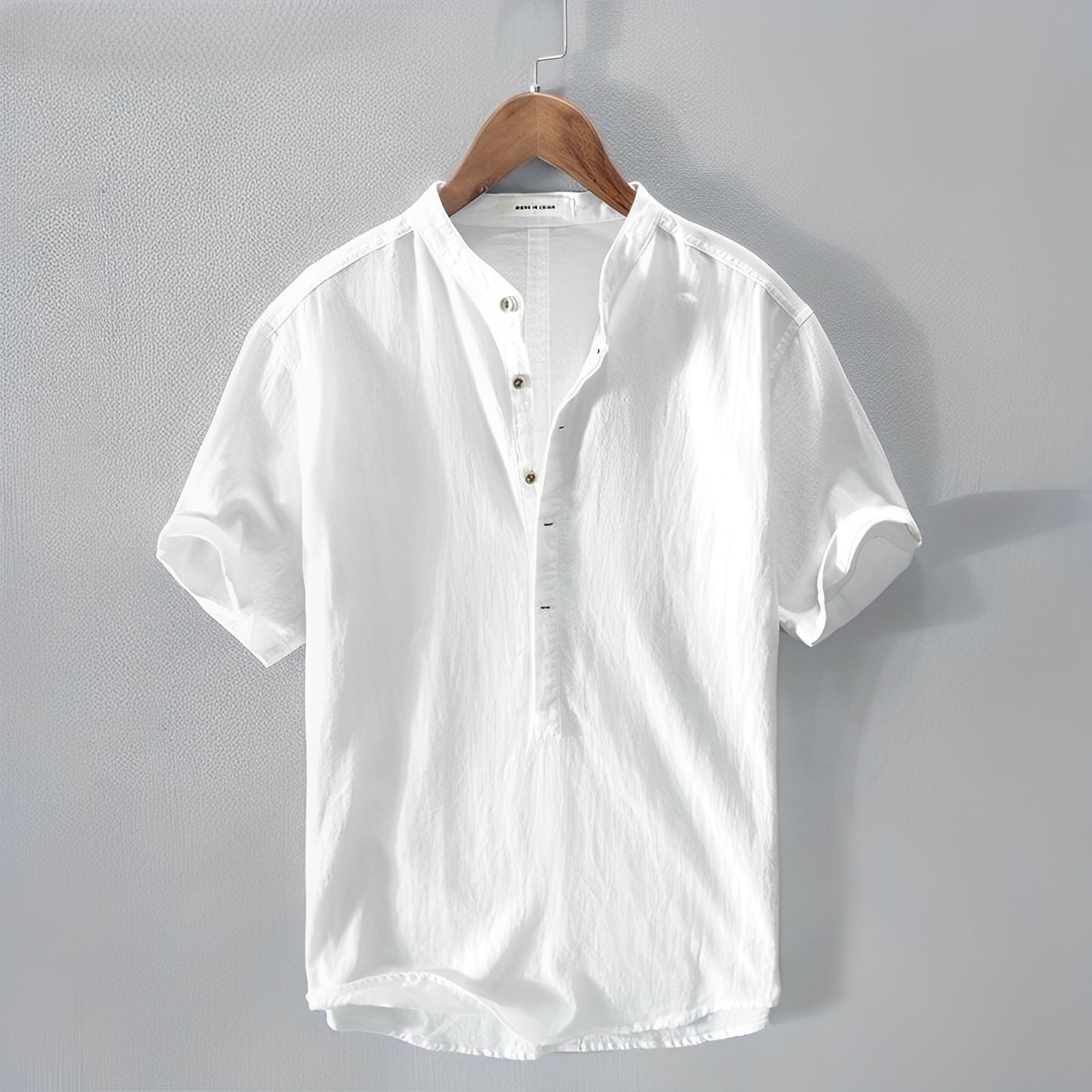 Harvie - Chemise d'été en lin confortable pour hommes