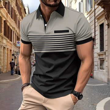 Rayden - Polo rayé stylé pour hommes