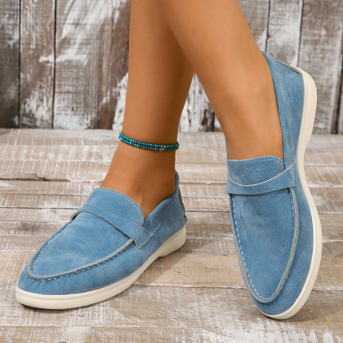 Yasmine - Chaussures classiques en daim pour femmes