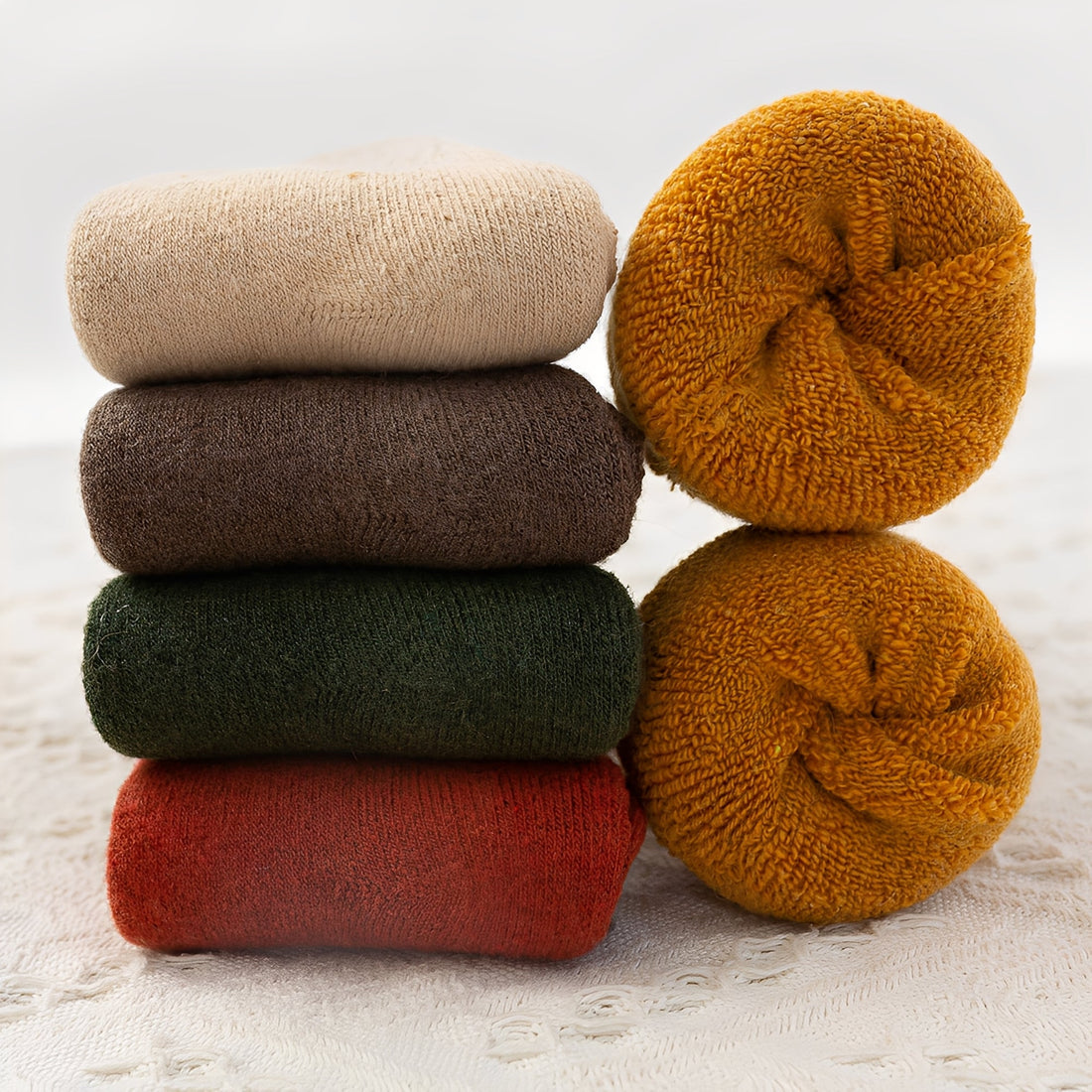 Carmella - Chaussettes unisexes décontractées, chaudes et épaisses