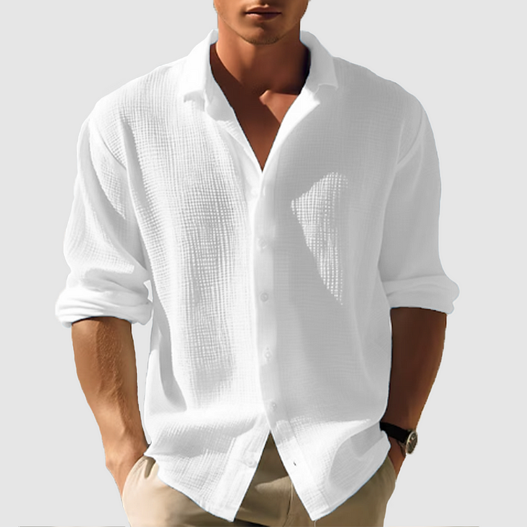 Kelvin - Chemise d'été Homme Boutonnière Légère