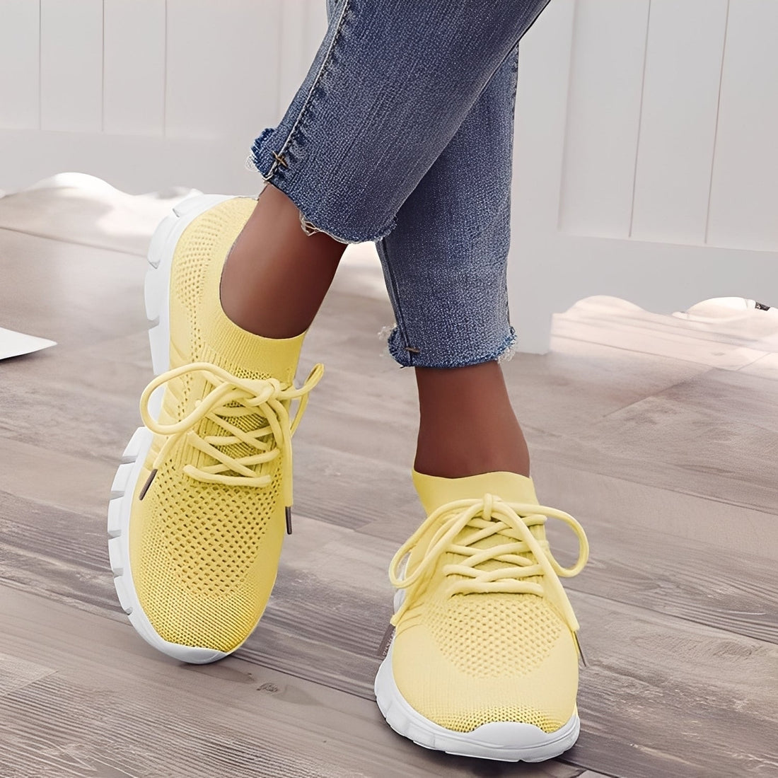 Caroline - Chaussures décontractées en maille tissée pour femmes