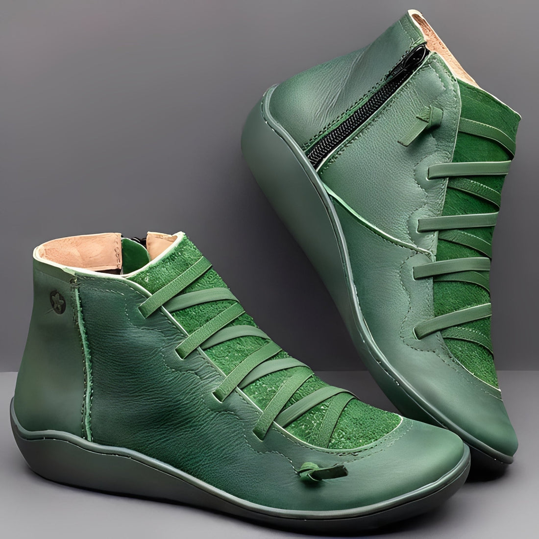 Emma - Chaussures de loisir confortables en cuir pour femmes