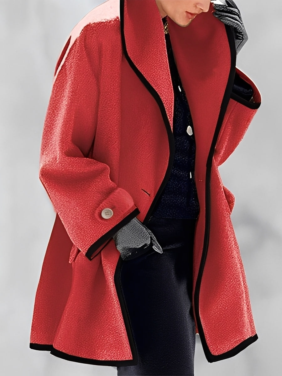Mikayla - Manteau en laine chaud avec capuche pour femmes