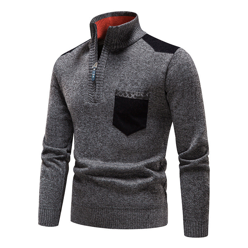 Kevin - Moderne pull en laine peluche pour hommes