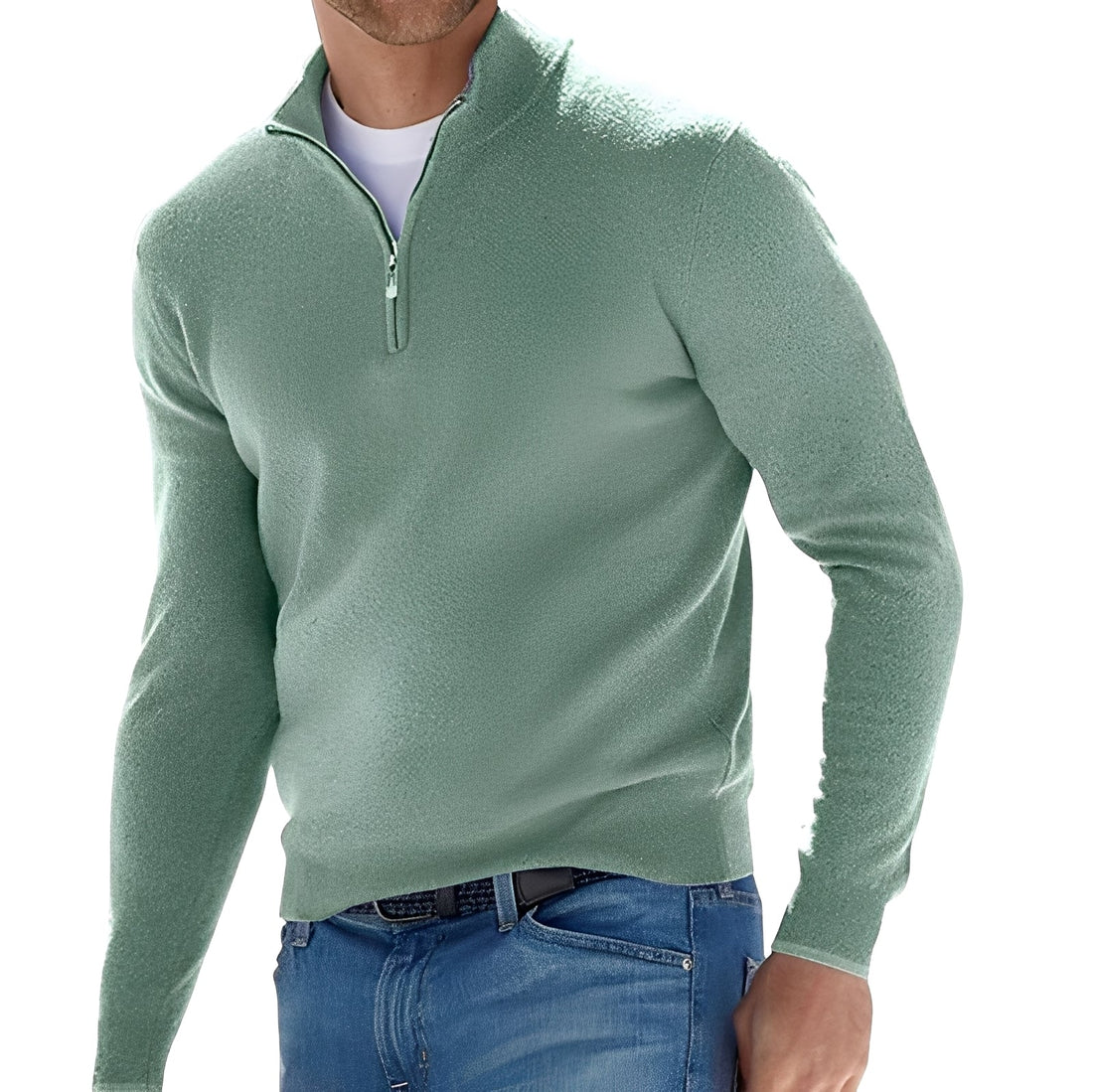 Rufus - Veste décontractée avec fermeture éclair et col haut pour hommes