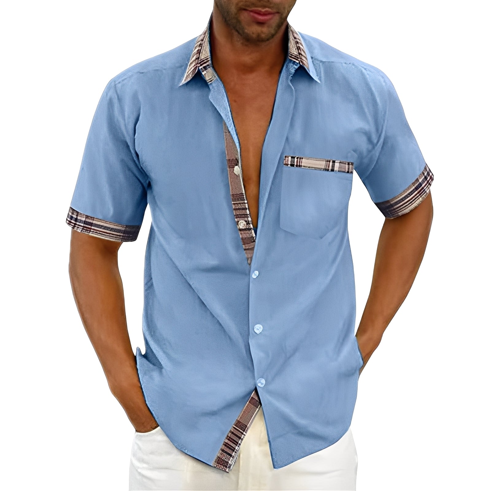 Marvin - Chemise à Manches Courtes Décontractée pour Hommes