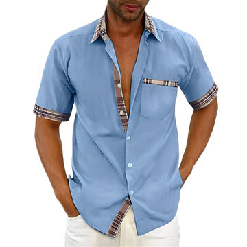 Marvin - Chemise à Manches Courtes Décontractée pour Hommes