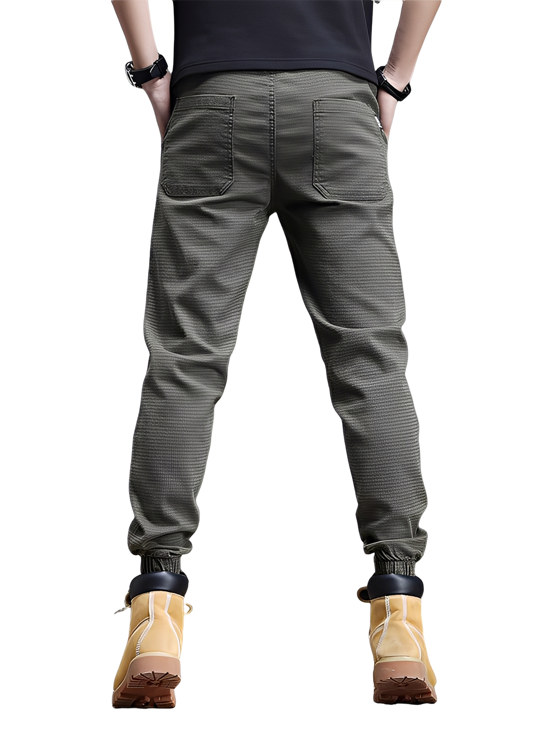 Alvin - Pantalon de jogging extensible et stylé avec cordon pour hommes