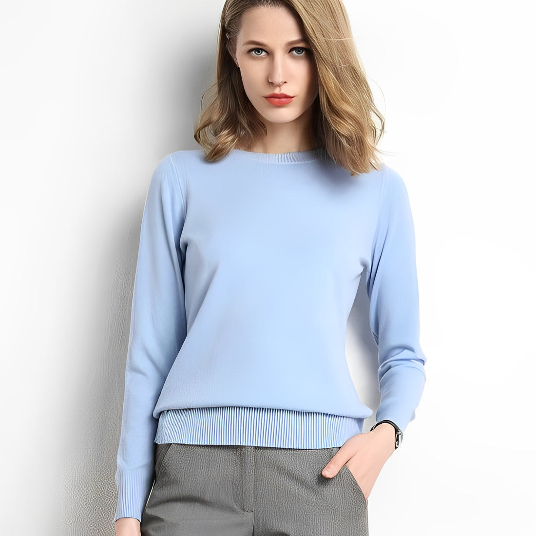 Carmella - Pull en tricot doux et décontracté pour femmes