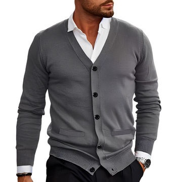 Holden - Cardigan en coton décontracté avec boutons pour hommes