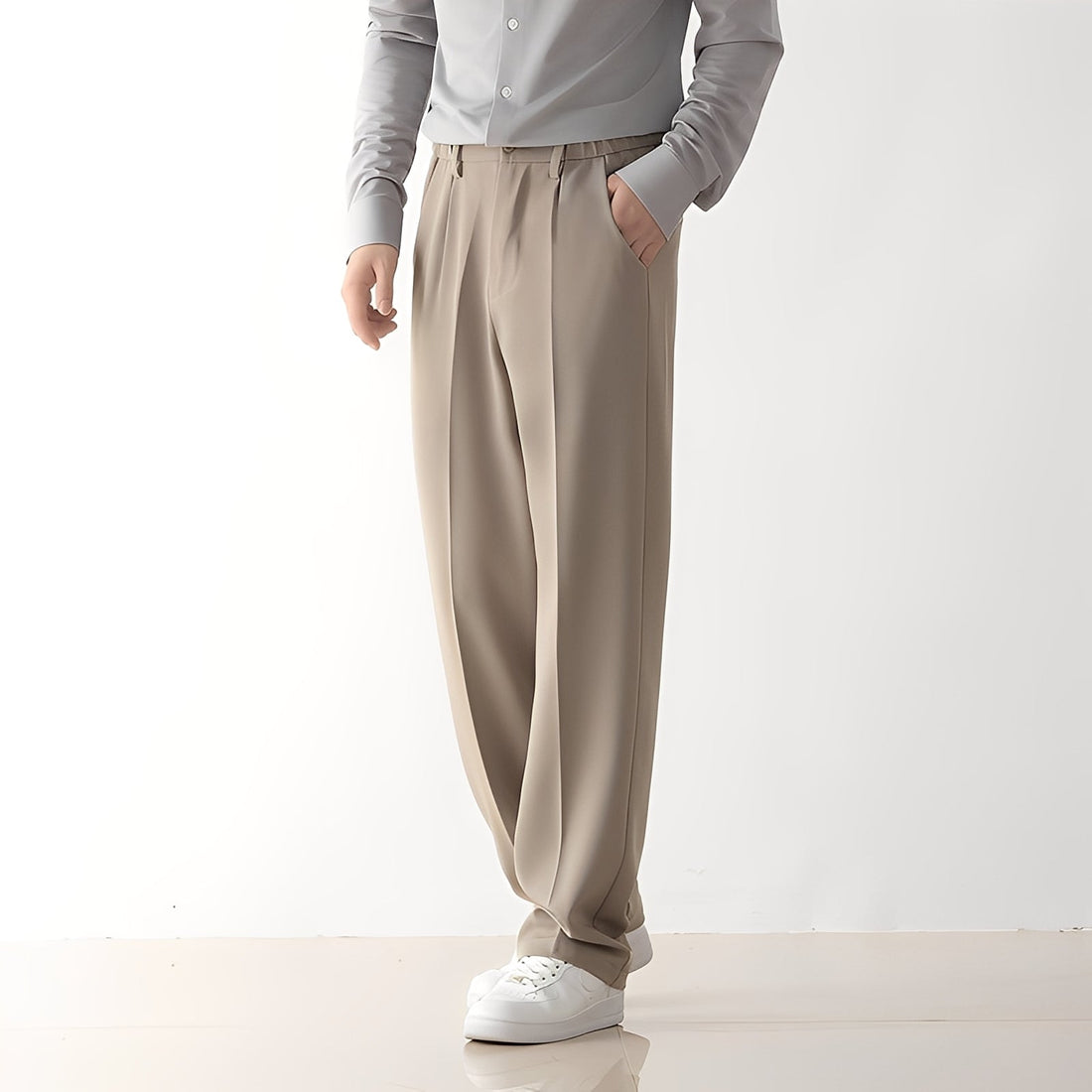 Dewey - Pantalon drapé coupe décontractée pour hommes