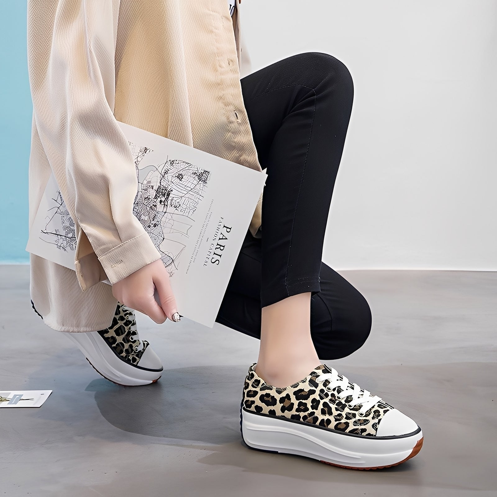 Lorayne - Chaussures de loisir avec semelle épaisse pour femmes