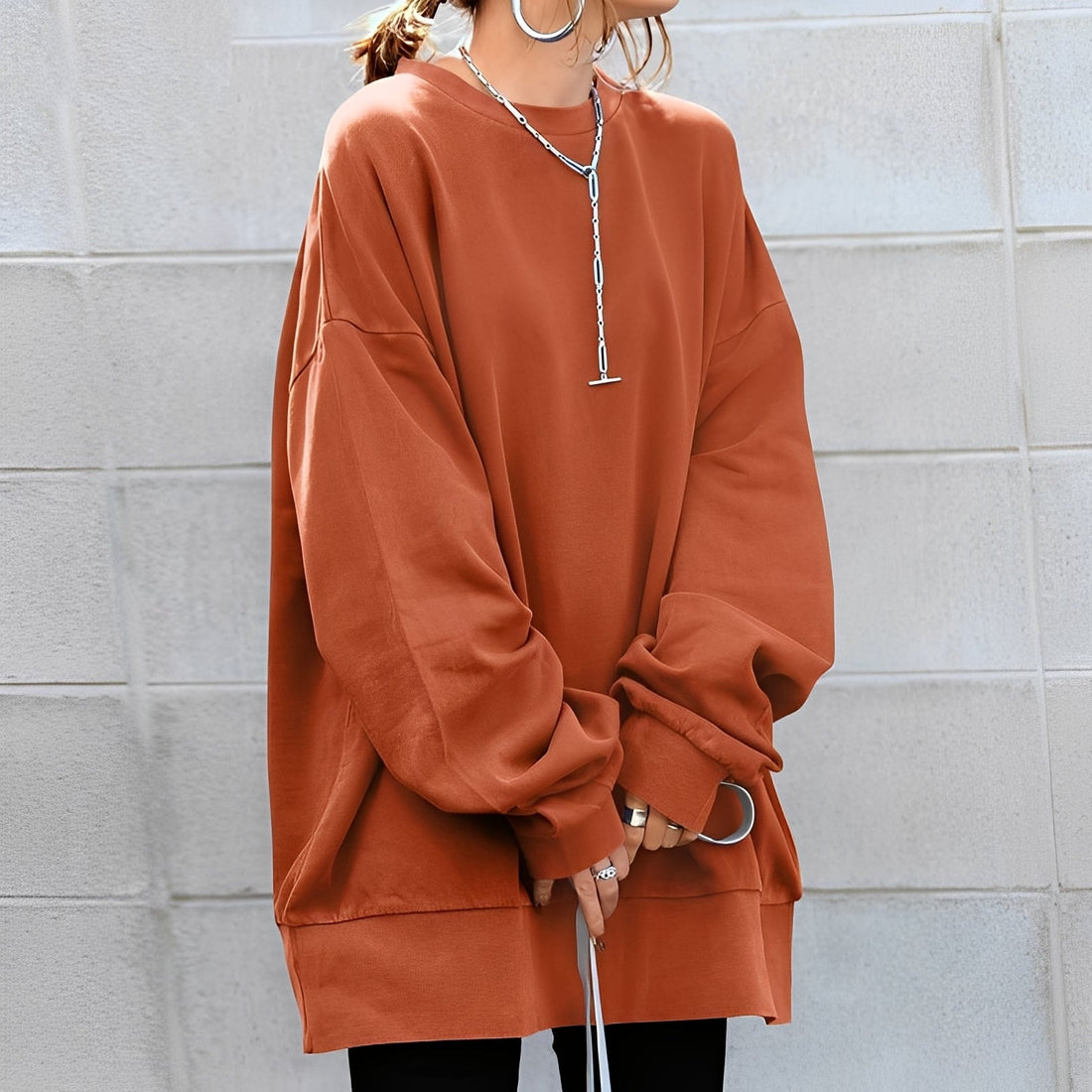 Jemima - Pull loose avec épaules tombées pour femmes
