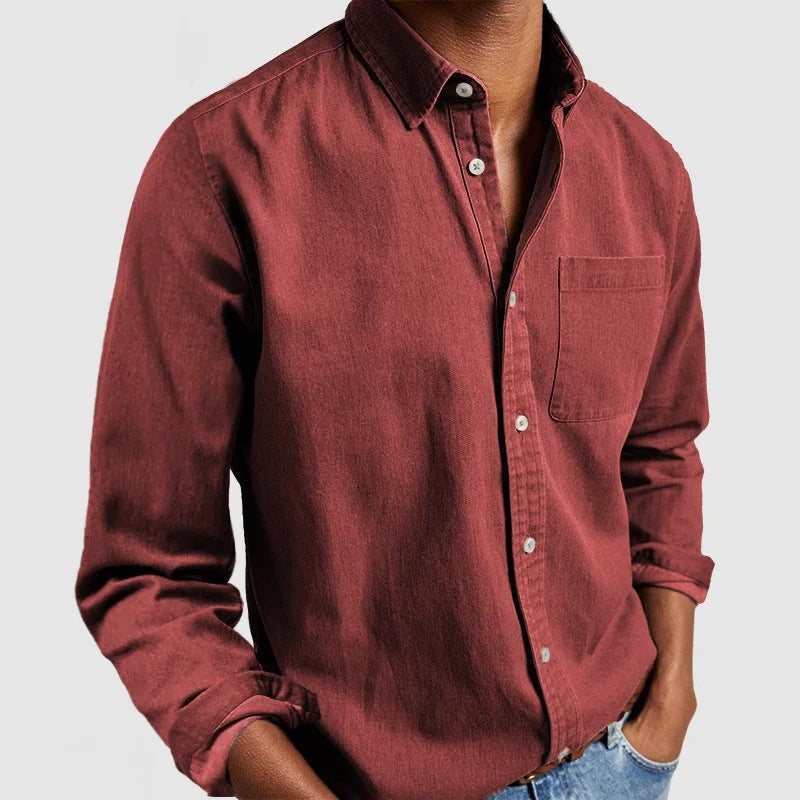Maxime - Chemise en Jean Décontractée Mélange Doux