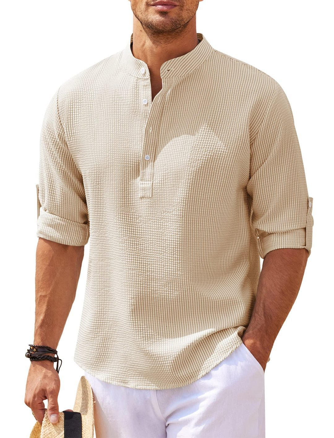 Brock - Chemise d'été élégante avec boutons pour hommes