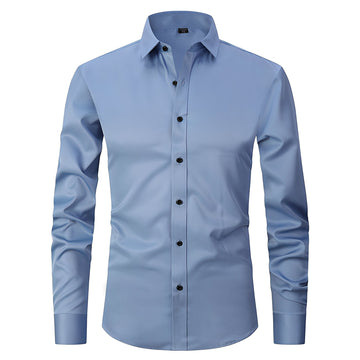 Elton - Chemise formelle ajustée extensible pour hommes