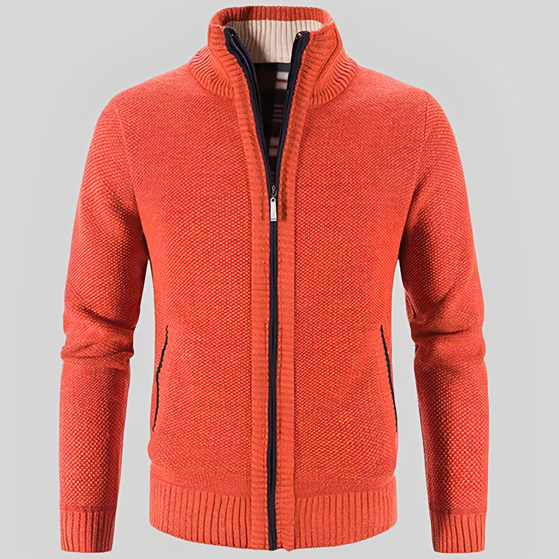 Kelvin - Simple Cardigan avec Zip pour Hommes