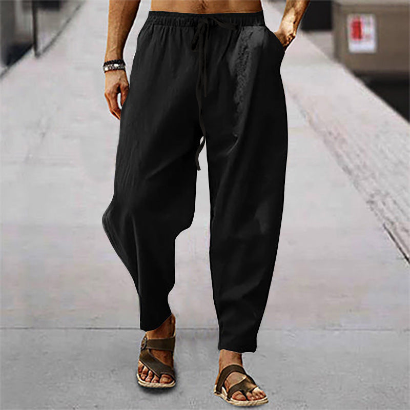 Titus - pantalon de plage pour homme en coton et lin