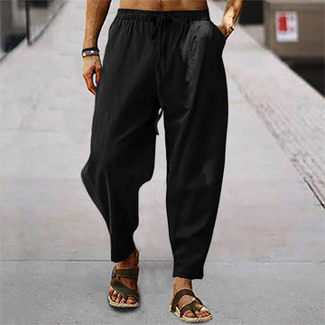 Titus - pantalon de plage pour homme en coton et lin