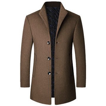 Colson - Élégant long manteau en laine pour hommes