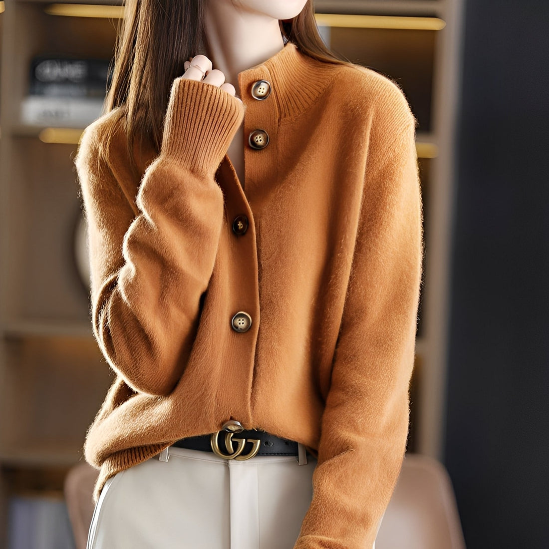 Adalynn - Cardigan élégant et ample avec boutons pour femmes