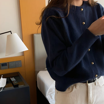 Merla - Pull-manteau ample avec col rond pour femmes