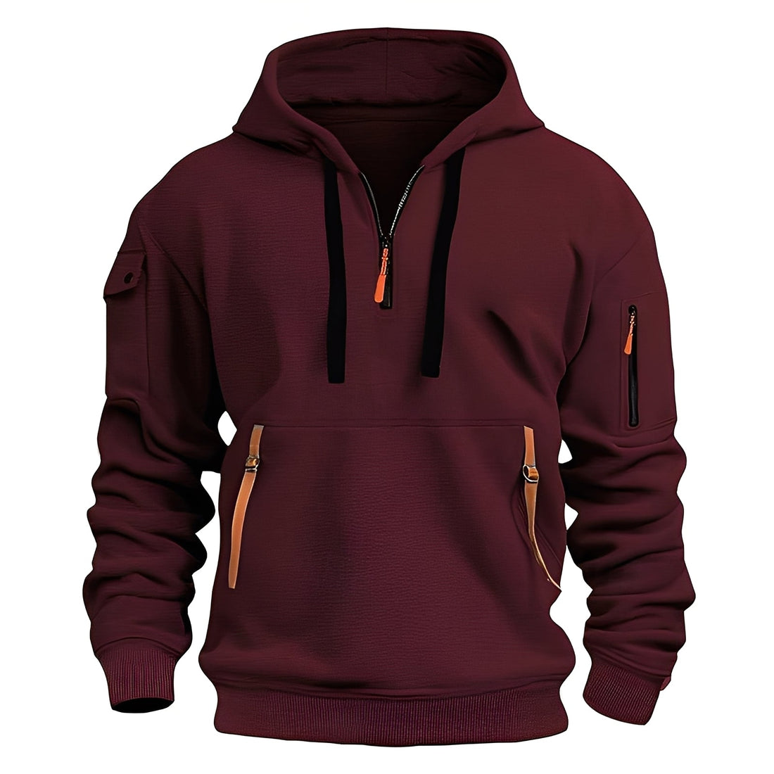 Burton - Hoodie décontracté avec demi-fermeture éclair pour hommes