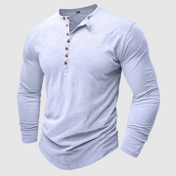 Ansel - Chemise en coton décontractée avec boutons pour hommes