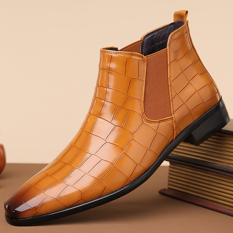 Gladwin - Bottes en cuir brillantes formelles pour hommes