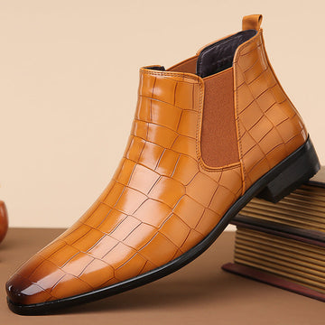 Gladwin - Bottes en cuir brillantes formelles pour hommes
