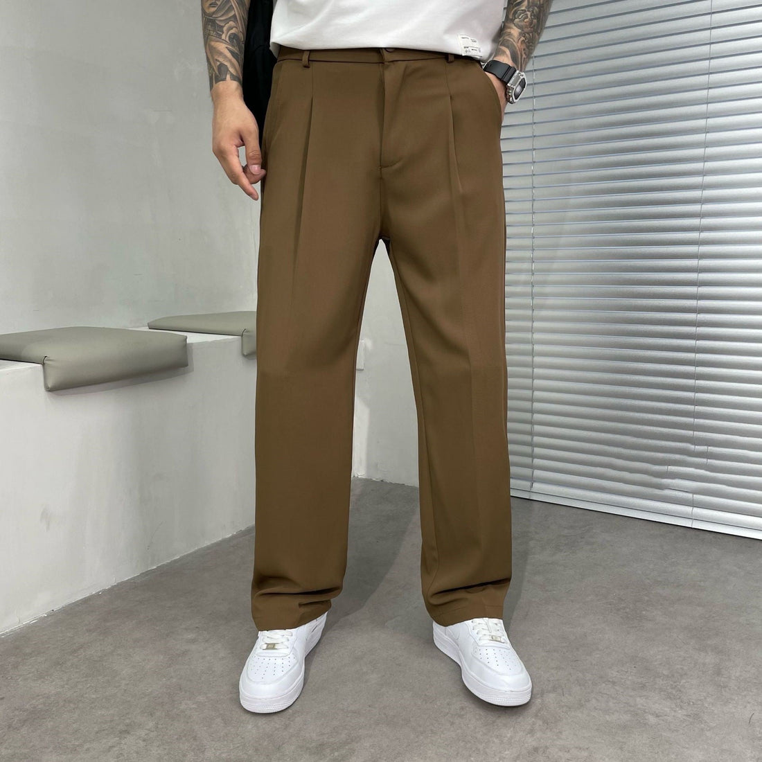 Spencer - Pantalon décontracté moderne et ample pour hommes