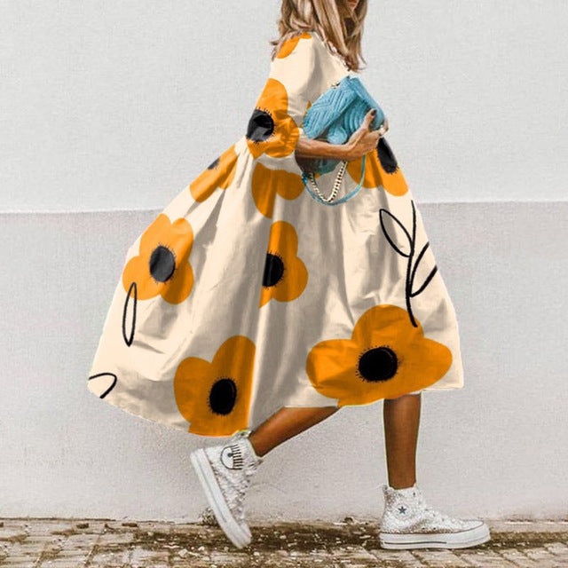 Bella - Robe d'été large et Couleurée