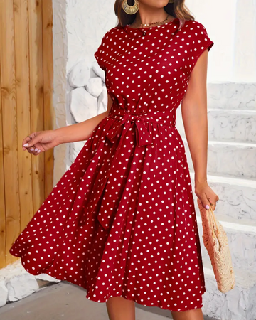 Aria - Robe à pois style vintage, élégante