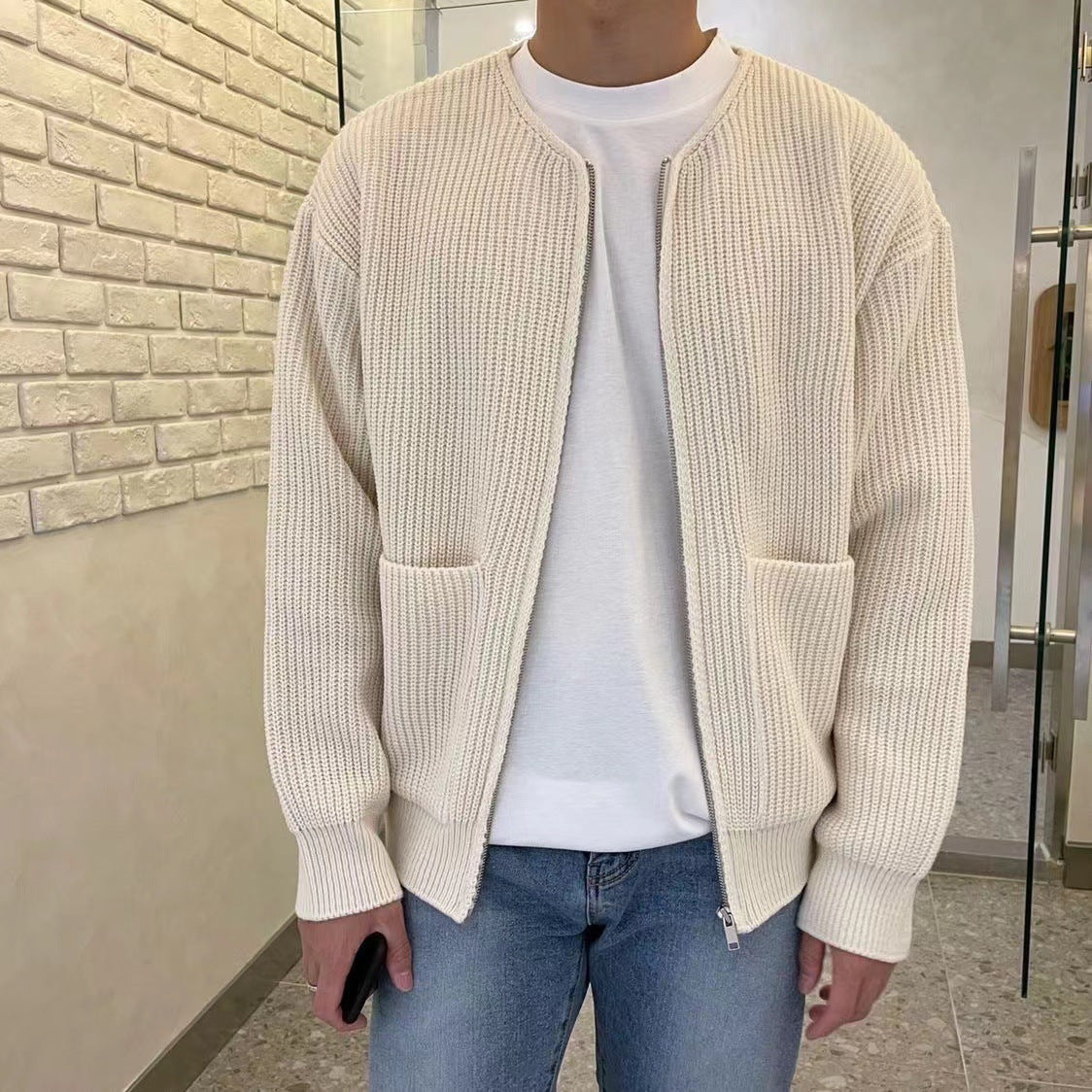 Ronan – Gilet pour hommes en design tricot